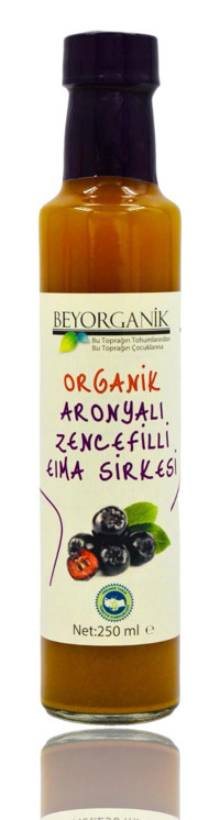 Beyorganik Organik Aronya-Elma-Zencefil Sirkesi 250 ml