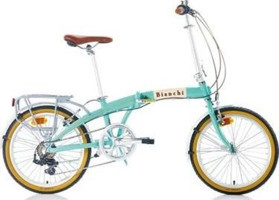 Bianchi Folding 20 Jant 7 Vites 6+ Yaş Krem-Mavi Çocuk Bisikleti