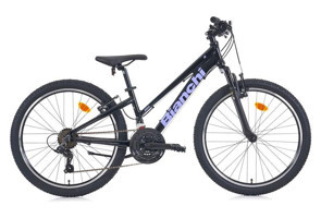 Bianchi Jm00243 24 Jant 21 Vites 9-12 Yaş Siyah-Mor Çocuk Bisikleti
