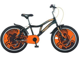 Salcano Badboy 16 Jant 1 Vites 5+ Yaş Siyah-Turuncu Çocuk Bisikleti