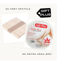 Gift Plus 50 Adet Spatulalı 80 metre Ağda Bezi