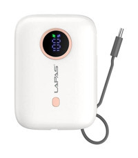 Lapas LP-PW001 10000 mAh Hızlı Şarj Dijital Göstergeli Type C Powerbank Beyaz