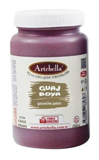 Artebella Kahverengi 250 ml Guaj Boya