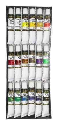 Maries 7318B Tüp Çok Renkli 18x12 ml Guaj Boya Seti