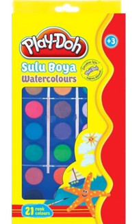 Play-Doh 28 mm 21'li Tablet Sulu Boya