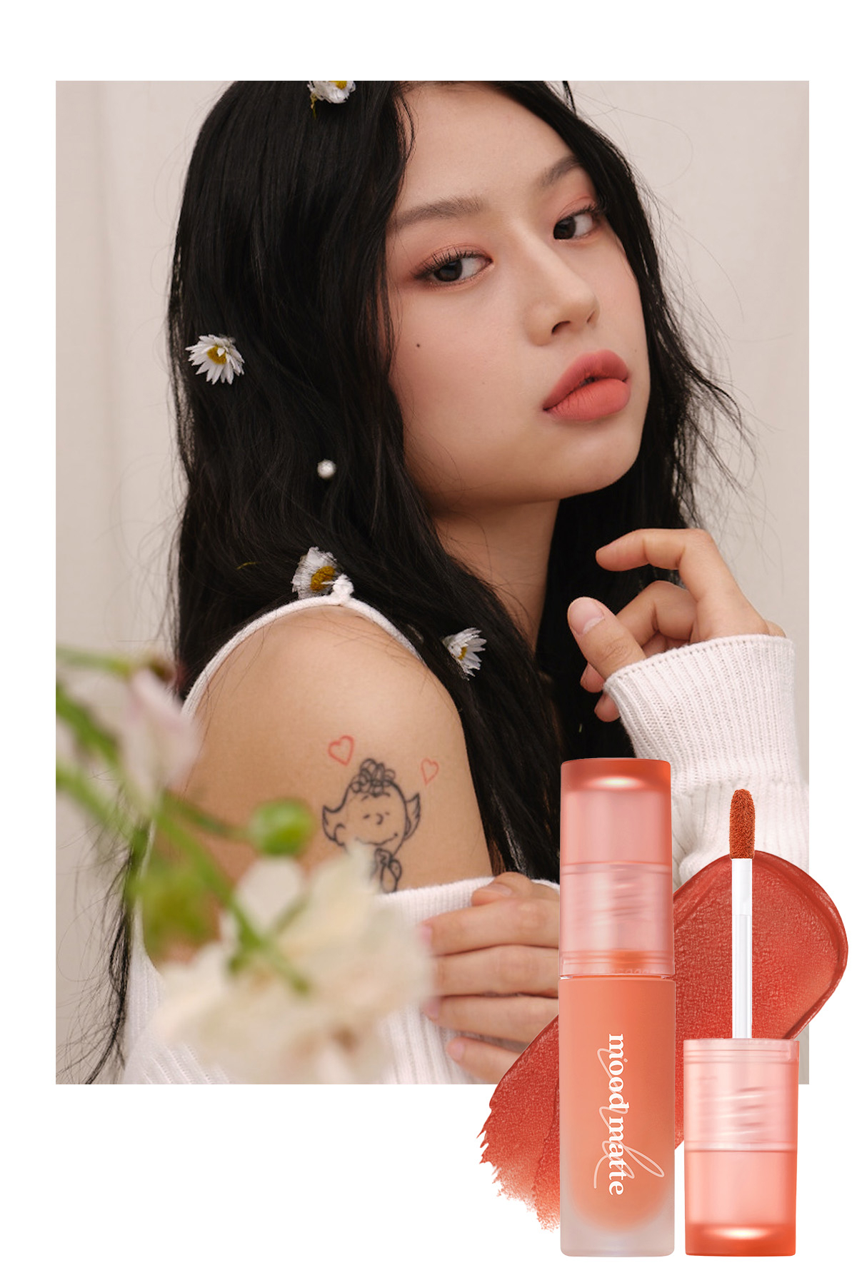 Peripera Ink Mood Matte Tint Peach Pure 01 Kalıcı Parlak Likit Ruj