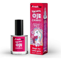 FRESHUP Yeni Nesil Doğal Çocuk Oje Çıkarıcı, Çilek Kokulu, 10 ml