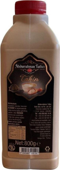 Abdurrahman Tatlıcı Glutensiz Tahin 800 gr
