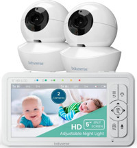Babysense Gece Görüşlü 5 İnç Ekranlı HD Bebek Kamerası