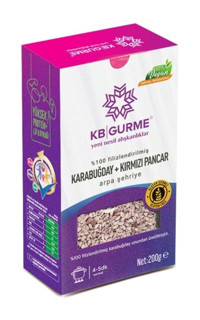 Kb Gurme Vegan Karabuğday Kırmızı Pancar Glutensiz Arpa Şehriye 200 gr