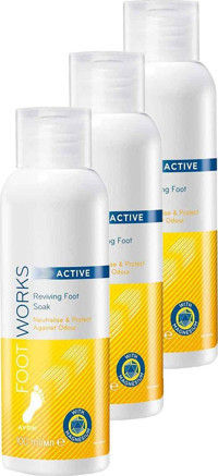Avon Foot Works Active Canlandırıcı Ayak Kremi 3x100 ml