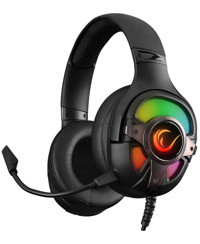 Rampage RM-K77 Vipera 7.1 USB Mikrofonlu Kablolu Kulak Üstü Kulaklık Siyah