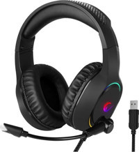 Rampage Bygame-X3 7.1 USB Mikrofonlu Kablolu Kulak Üstü Kulaklık Siyah