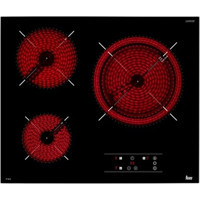 Teka TR 6315 Elektrikli Cam 3 Gözlü Dokunmatik Siyah Ankastre Ocak