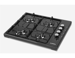Luxell Lx - 420 F Doğalgazlı Emaye 4 Gözlü Siyah Set Üstü Ocak