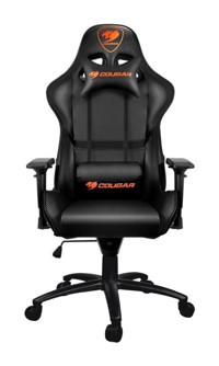 Cougar CGR-NXNB Ortopedik Suni Deri Oyuncu Koltuğu Siyah