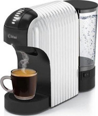 Kiwi KCM-7597 1500 W 1 lt Kapasiteli Taşınabilir Espresso Kapsül Kahve Makinesi Beyaz