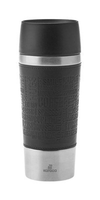 Karaca Coffee Motto Paslanmaz Çelik 360 ml Outdoor Matara Termos Siyah
