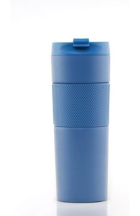 Tohana French Press Paslanmaz Çelik 450 ml Outdoor Bardak Termos Mavi