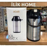 Acar Çelik 5 lt Çaydanlık Termos Gümüş - Siyah