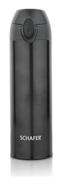 Schafer Iron Man Paslanmaz Çelik 500 ml Outdoor Matara Termos Siyah