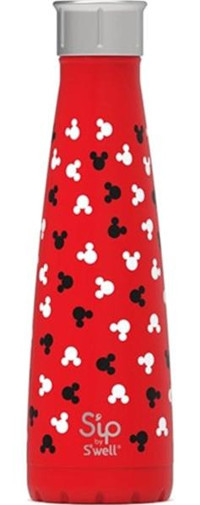 S'Well Bottle Retro Mickey Mouse S'ip Paslanmaz Çelik 450 ml Outdoor Matara Termos Kırmızı