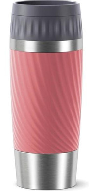 Tefal Easy Twist Paslanmaz Çelik 360 ml Outdoor Matara Termos Pembe
