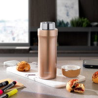 Schafer Iron Man Paslanmaz Çelik 320 ml Outdoor Matara Termos Rose Gold