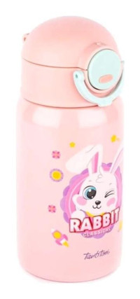 Tantitoni Paslanmaz Çelik 450 ml Pipetli Matara Termos Pembe