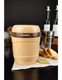 Cooker CKR 3146 Paslanmaz Çelik 1.2 lt Outdoor Yemek Termos Bej