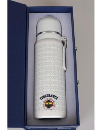 Fenerbahçe Paslanmaz Çelik 650 ml Outdoor Matara Termos Beyaz