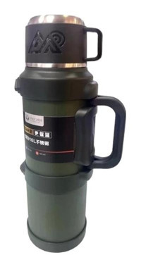 Cooker YK 1421 Paslanmaz Çelik 2.5 lt Outdoor Bardak Termos Yeşil