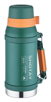 Shotay ST-8217 Çelik 1.6 lt Outdoor Matara Termos Su Yeşili