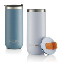 Tupperware Xploris Paslanmaz Çelik 470 ml Outdoor Bardak Termos Mavi