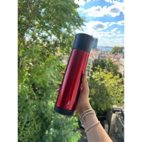 Retrobird Paslanmaz Çelik 500 ml Outdoor Matara Termos Kırmızı