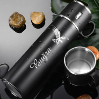 Nrd Life Kişiye Özel Paslanmaz Çelik 580 ml Outdoor Matara Termos Siyah