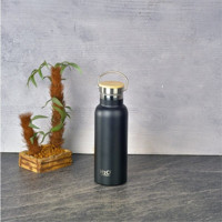H2O Bambu 500 ml Outdoor Matara Termos Siyah