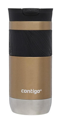 Contigo Byron Pro Snapseal Paslanmaz Çelik 470 ml Outdoor Matara Termos Kahverengi