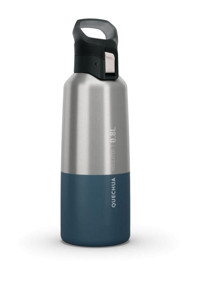 Quechua Paslanmaz Çelik 800 ml Outdoor Matara Termos Gümüş - Mavi