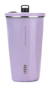 Tyeso Crush Tumbler Paslanmaz Çelik 600 ml Outdoor Matara Termos Mor
