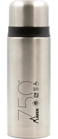 Laken Flask Metal 750 ml Outdoor Matara Termos Gümüş