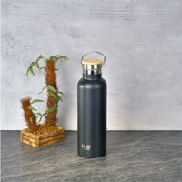 H2O Bambu 750 ml Outdoor Matara Termos Siyah