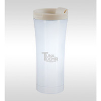 Bk Kişiye Özel 784 Paslanmaz Çelik 450 ml Outdoor Matara Termos Beyaz