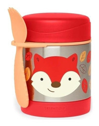 Skip Hop Spark Style Tilki Paslanmaz Çelik 325 ml Bebek Termos Kırmızı
