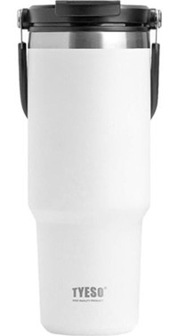 Tyeso Daily Need Paslanmaz Çelik 900 ml Outdoor Matara Termos Beyaz
