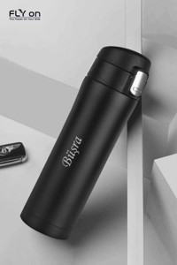 Flyon Look 1666 Çelik 450 ml Outdoor Matara Termos Siyah