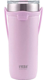 Tyeso Soulmate Paslanmaz Çelik-Silikon 710 ml Outdoor Matara Termos Mor