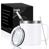 Livole Paslanmaz Çelik 600 ml Pipetli Outdoor Bardak Termos Siyah