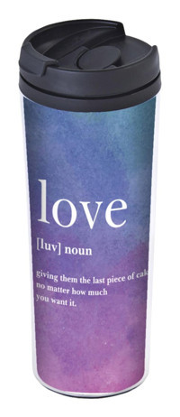 Allmug Love Noun Plastik 380 ml Outdoor Matara Termos Mor