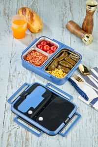 Cooker YK 1392 Paslanmaz Çelik Outdoor Yemek Termos Mavi